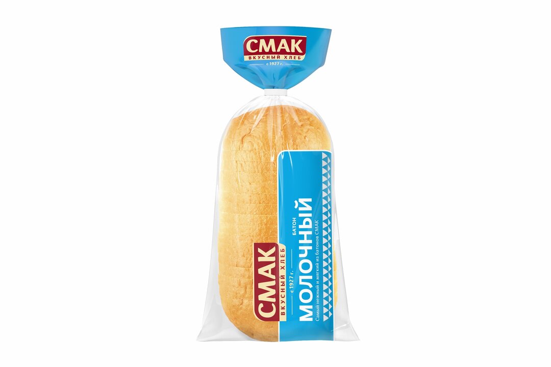 

Батон Смак молочный нарезка 330 г