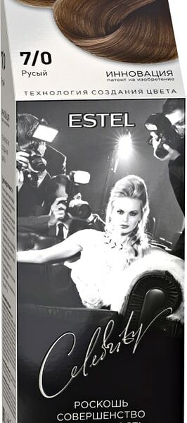 Краска-уход для волос ESTEL CELEBRITY 7/0 Русый