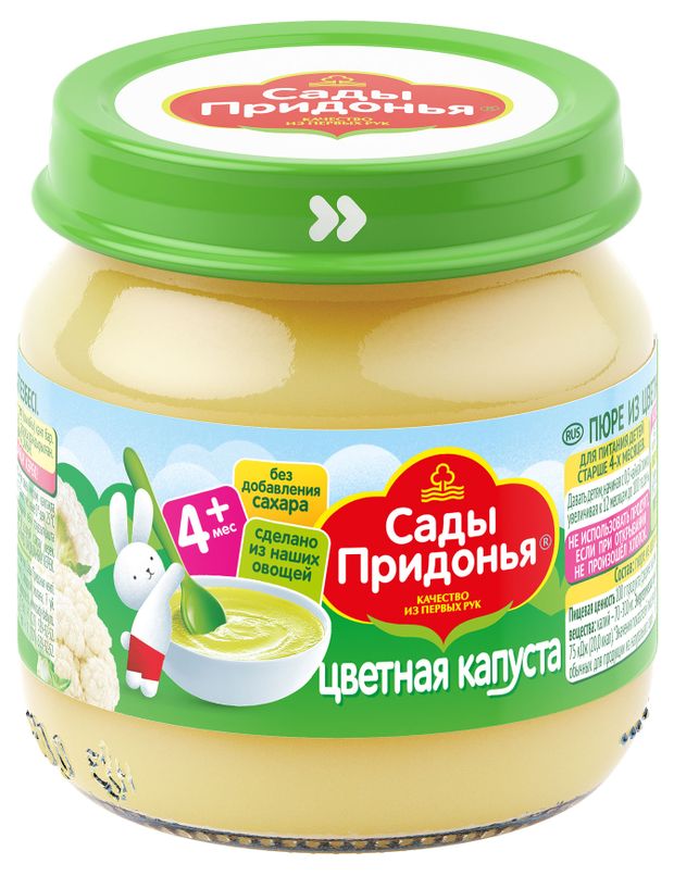 

Пюре Сады Придонья Цветная капуста с 4 месяцев, 80 г