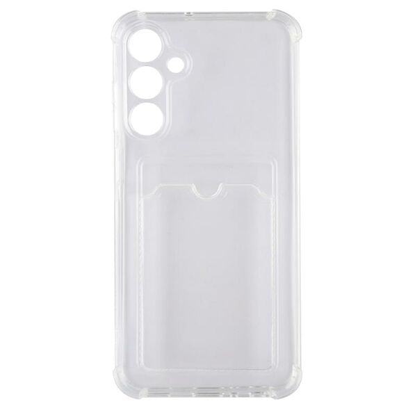 Чехол для Samsung, Galaxy A25, прозрачный силиконовый чехол с визитницей A-Case, (CASE-V-SGA25)