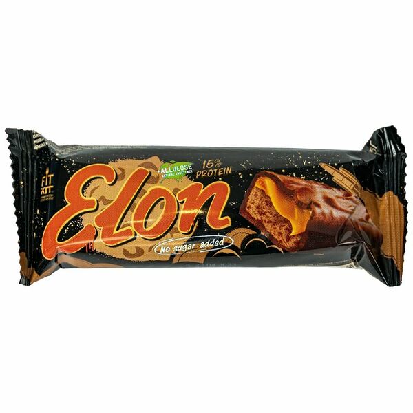 Батончик Fit Kit Elon Шоколад-карамель глазированный, 45г