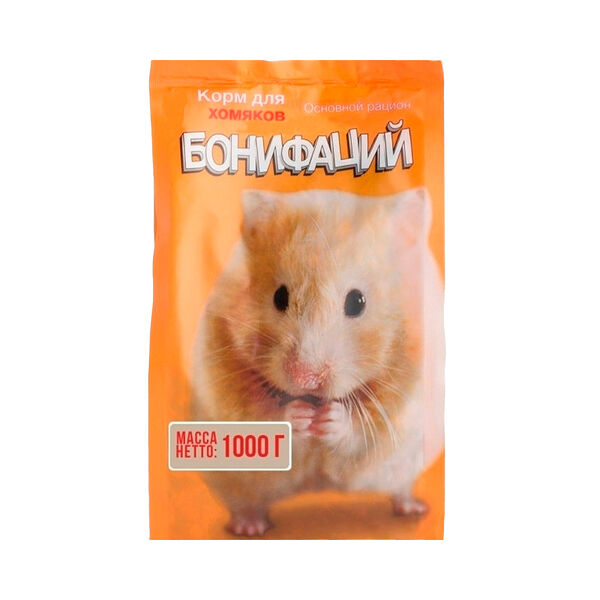 Корм д/хомяков Бонифаций основной рацион 1кг