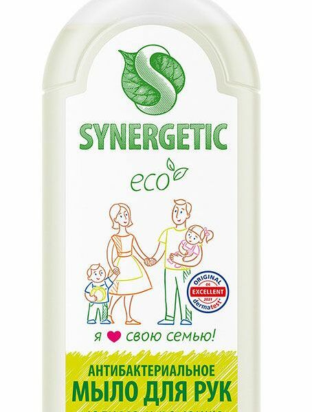 Мыло жидкое Synergetic антибактериальное Мелисса и ромашка 1 л