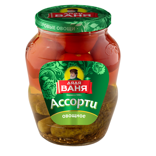 Ассорти маринованное овощное Дядя Ваня 680г
