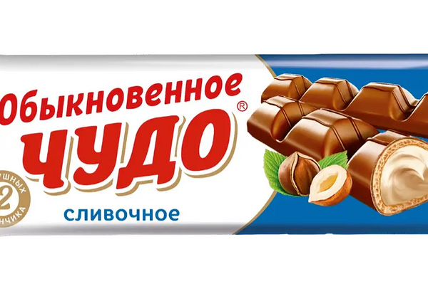 Батончик вафельный Обыкновенное чудо сливочное 55г