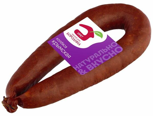 Колбаса полукопчёная Крымская Мясной Дом Бородина, 500 г