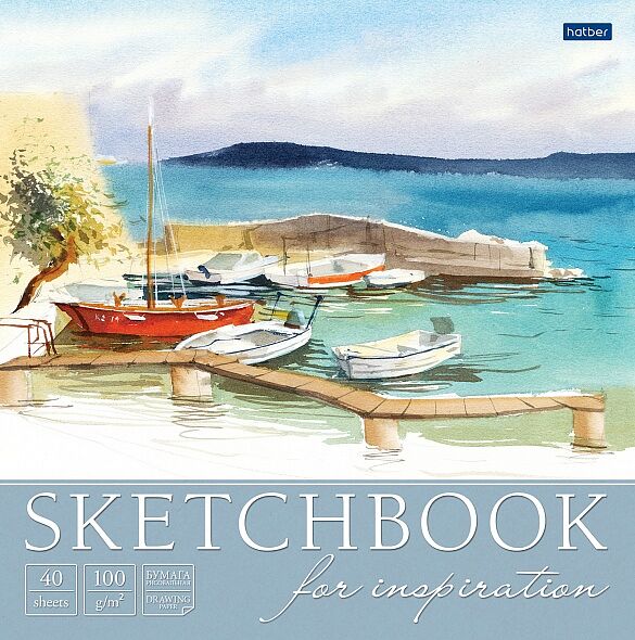 Блокнот SketchBook 40л без линовки Тихая бухта 28088