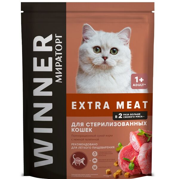 Сухой корм для кошек Мираторг 