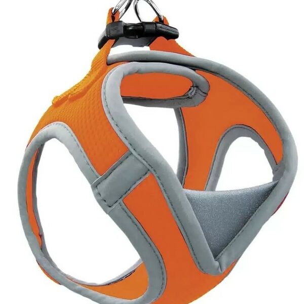 Мягкая шлейка-жилетка Triol размер М, цвет оранжевый обхват груди 41-46см