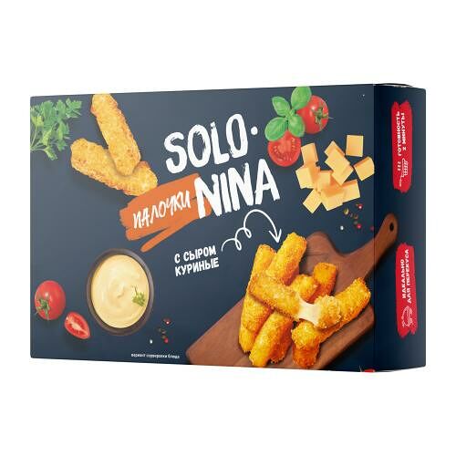 Палочки Solo Nina с сыром куриные 250 г