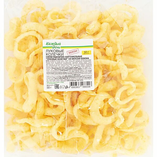 Луковые колечки Каждый день со вкусом бекона, 50 г
