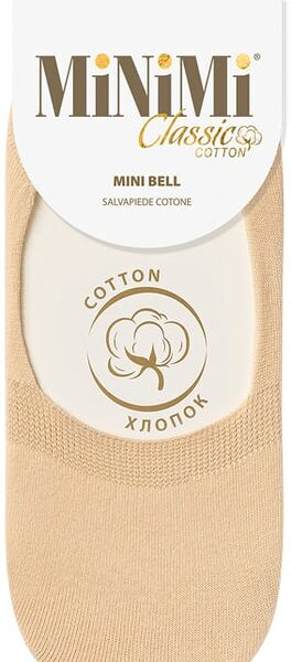 Носки женские MiNiMi Bell хлопок подследники Beige бежевый Размер 39-41