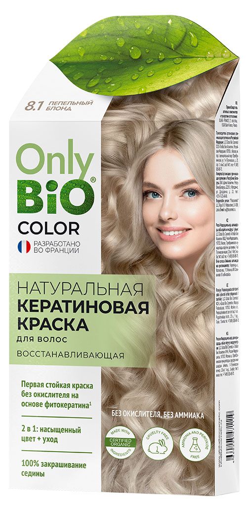 

Краска для волос Фитокосметик Only Bio Color 8.1 Пепельный блонд 115 мл