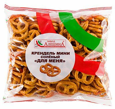 Крендель Завод Алешина Для меня, мини, соленый, 200г