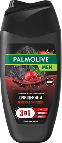 

Гель для душа тела и волос Palmolive Men Очищение и Перезагрузка 4в1 250 мл