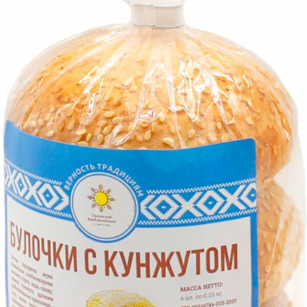 Булочки Орловский Хк с кунжутом 4x