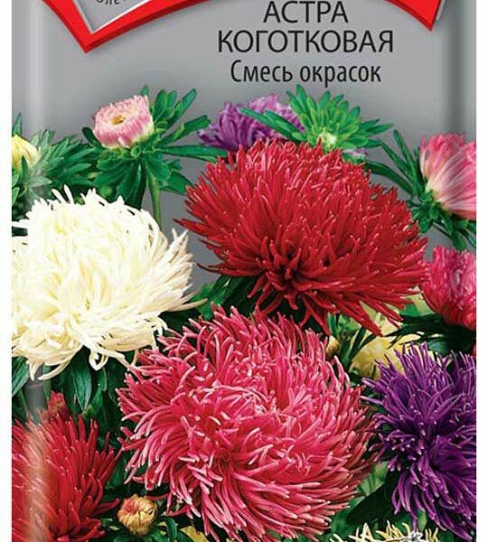 Семена Поиск астра, смесь окрасок