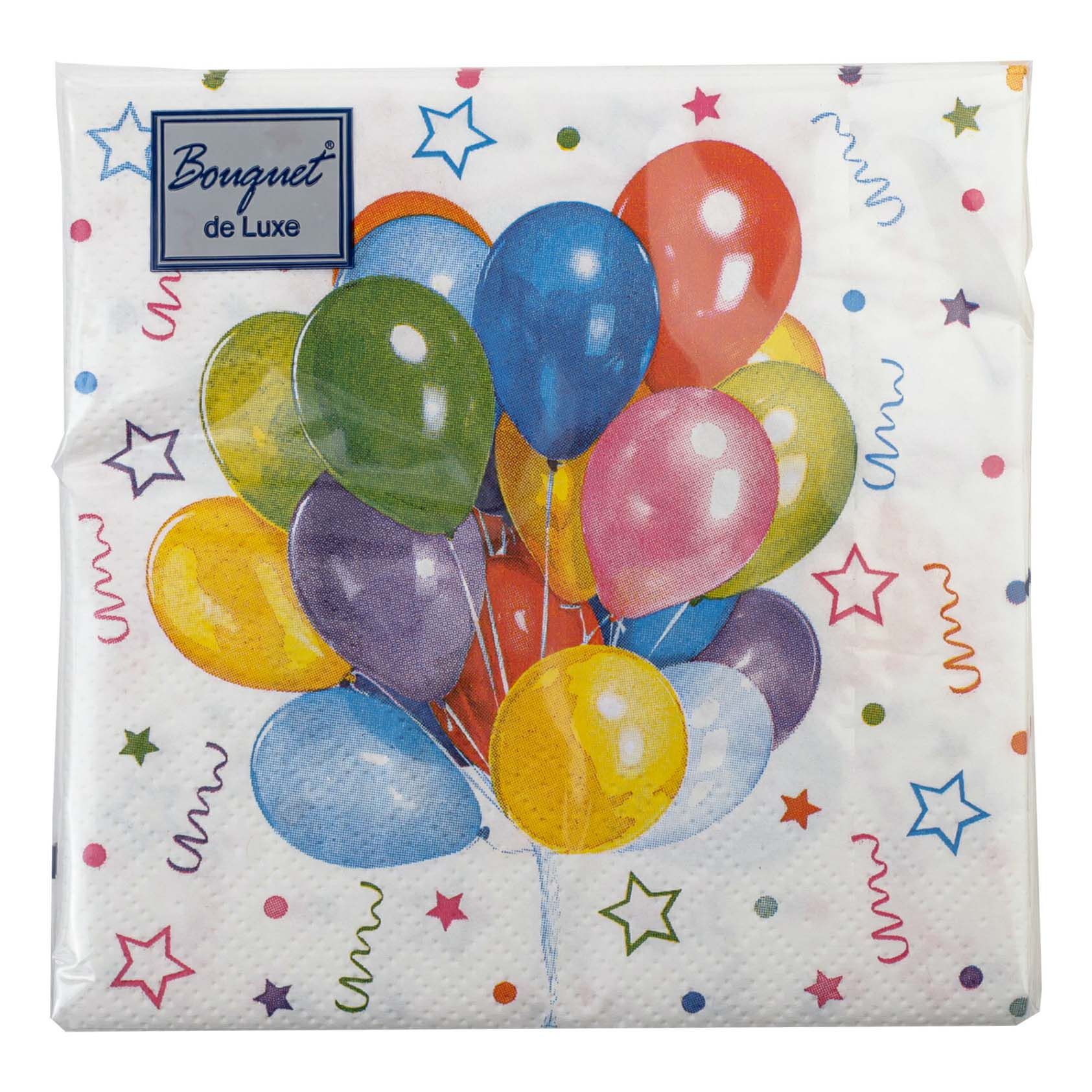 

Салфетки Bouquet de Luxe Веселый праздник 24 х 24 см 3 слоя 25 шт.