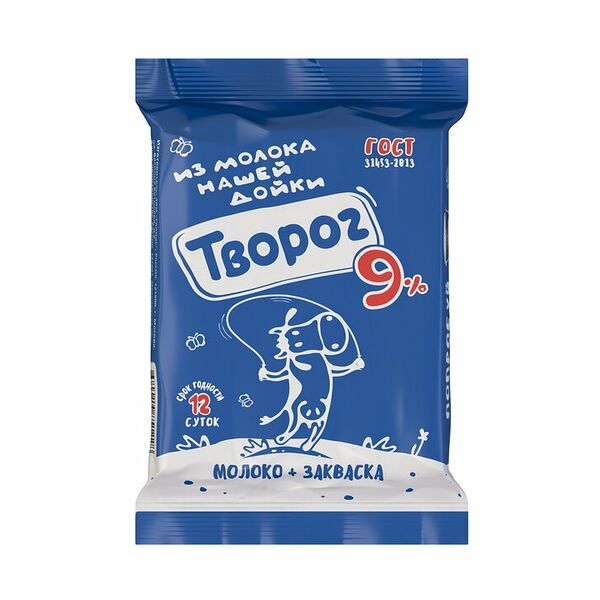 Творог Нашей дойки 9%, без змж