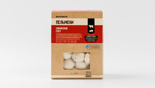 Пельмени Сибирские ГОСТ Продукт замороженный, 800г