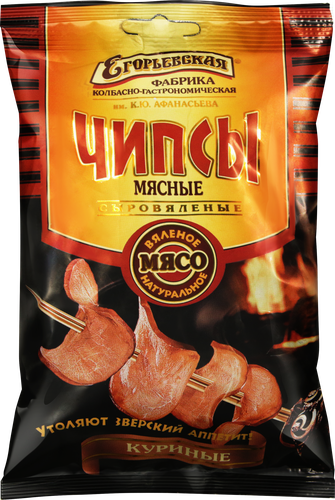 

Чипсы мясные Егорьевская КГФ из курицы 30 г