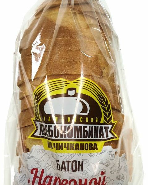 Батон Тамбовский ХК Тамбовский нарезной в нарезке, 300г