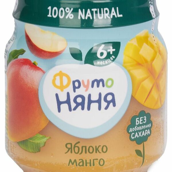 Пюре Фрутоняня Яблоко и манго с 6 месяцев