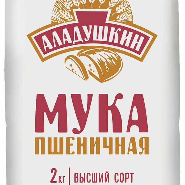 Мука Аладушкин пшеничная, высший сорт