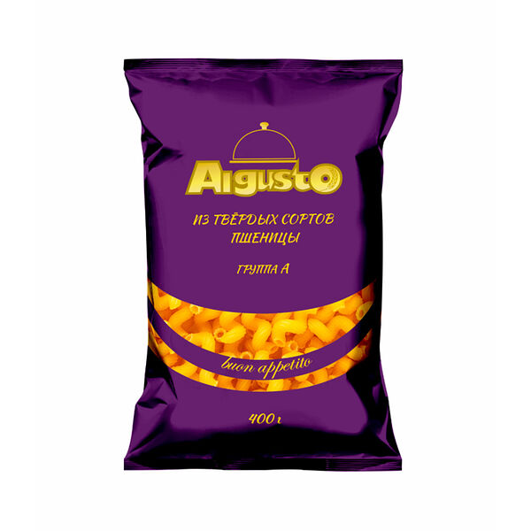 Макаронные изделия Algusto Рожки витые грА ф 0,4кг