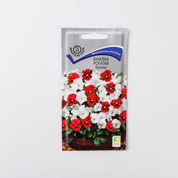 Семена Поиск фиалка рогатая Куколка 1 г