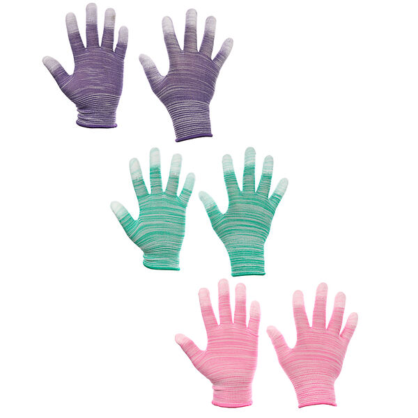 Inbloom перчатки садовые пу облив, полиэстер, р.9, 23см