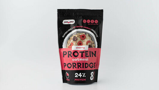 Каша овсяная Schwartz со вкусом вишни, с протеином, без глютена