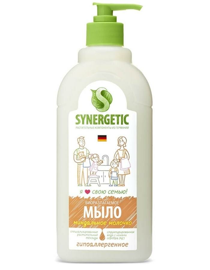 

Мыло жидкое Synergetic Миндальное молочко 500 мл