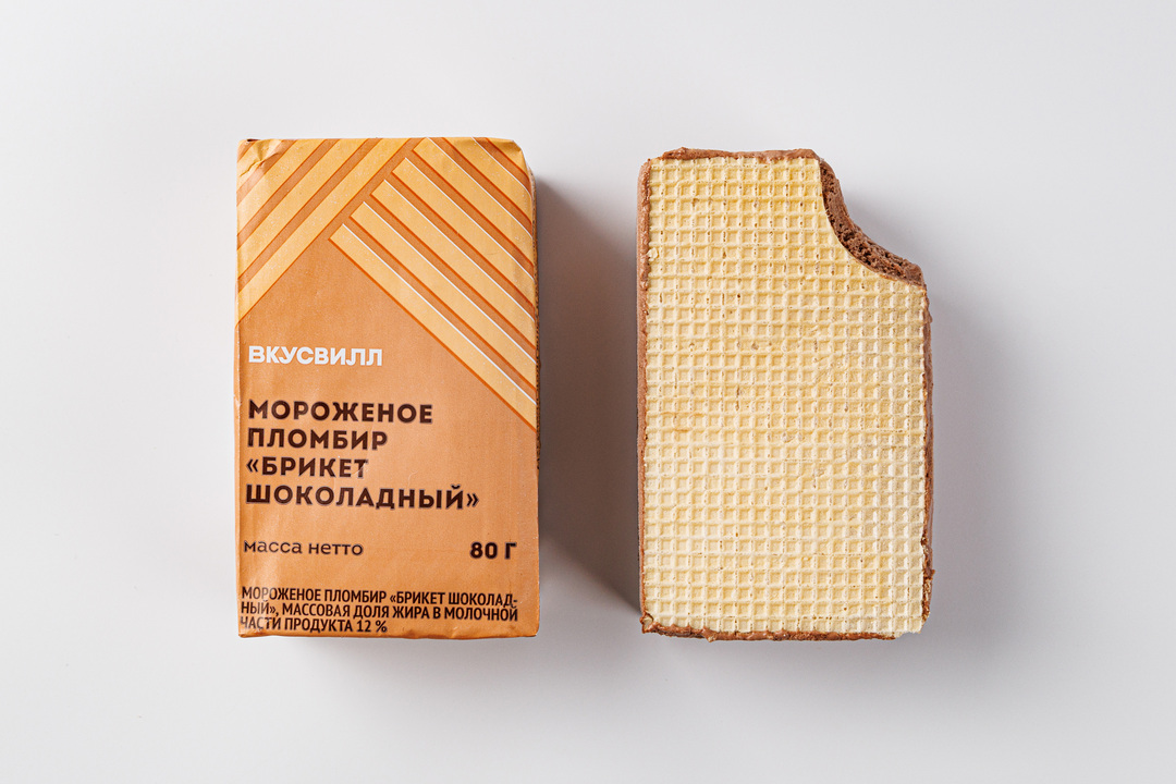 

Мороженое пломбир Брикет шоколадный продукт замороженный 90 г