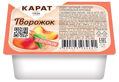 

Творожок Карат Творожок с персиком 9% 100 г