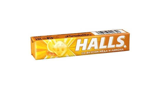 Карамель леденцовая Halls со вкусом меда и лимона, 25 г