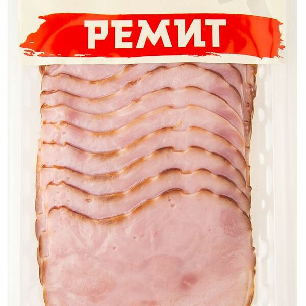 Карбонад копчено-вареный Ремит, нарезка