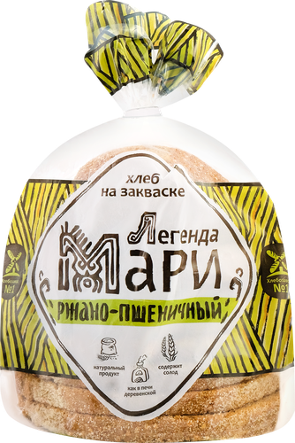

Хлеб ржано-пшеничный Хлебозавод №1 Легенда Мари в нарезке 320 г