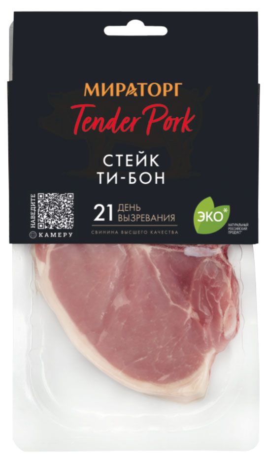 

Стейк Мираторг Tender Pork Ти-бон, 310 г