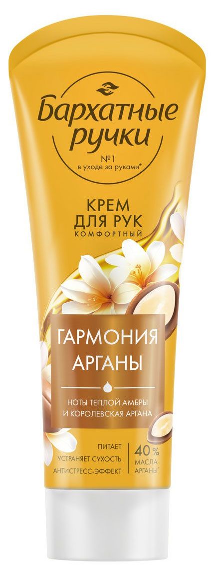 

Крем для рук Бархатные ручки Парфюмированная коллекция Гармония арганы 80 мл