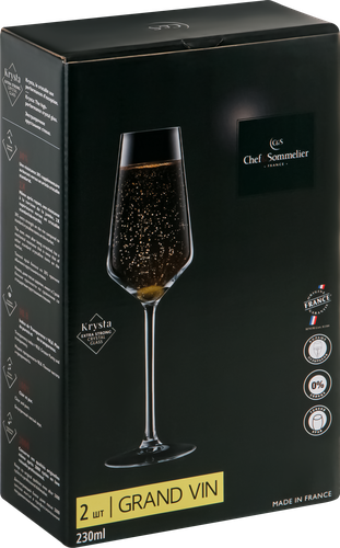 

Набор бокалов CHEF&SOMMELIER для шампанского Grand Vin 230 мл