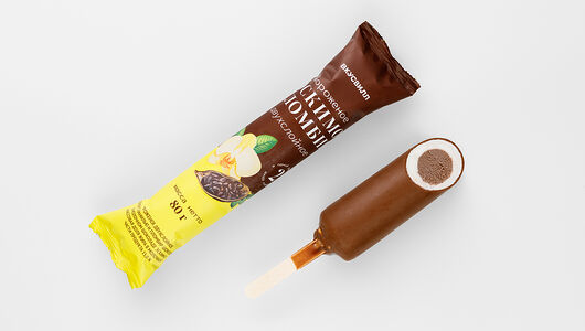 Мороженое Эскимо пломбир двухслойное