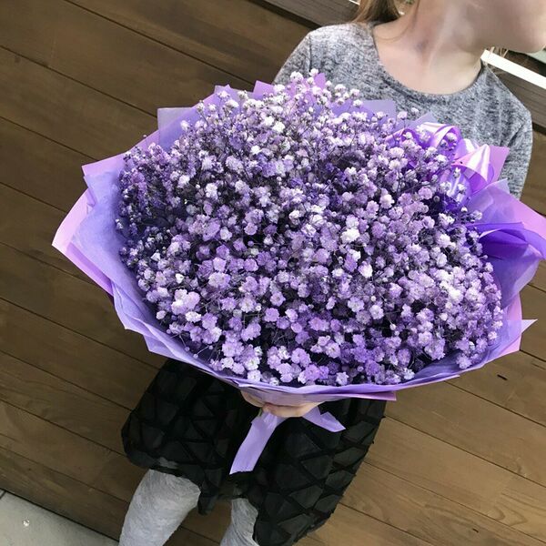 Букет с гипсофилой