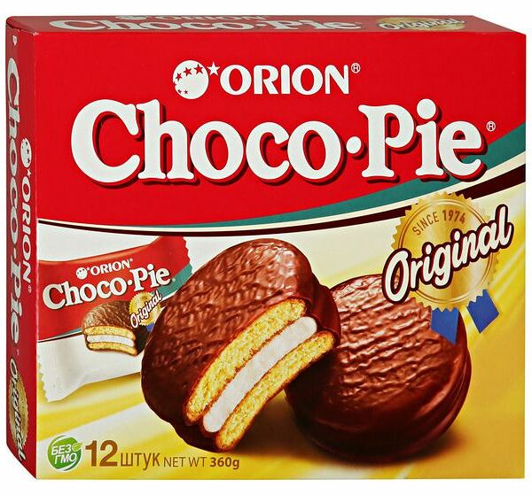 Пирожное Orion Choco Pie в глазури 12шт 360г