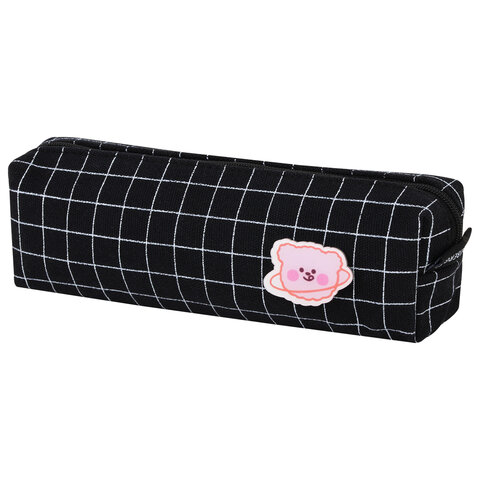 

Пенал BRAUBERG, 1 отделение, полиэстер, "Cute bear", черный, 19х4х6 см, 272303/4