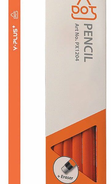 Карандаши чернографитные hb с ластиком comix трехгр корпус цв ассорти