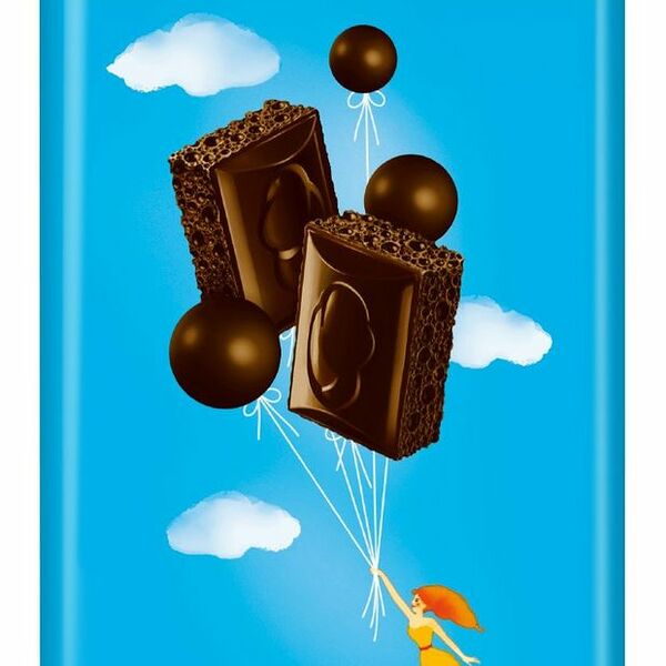 Шоколад темный Воздушный пористый 80 г