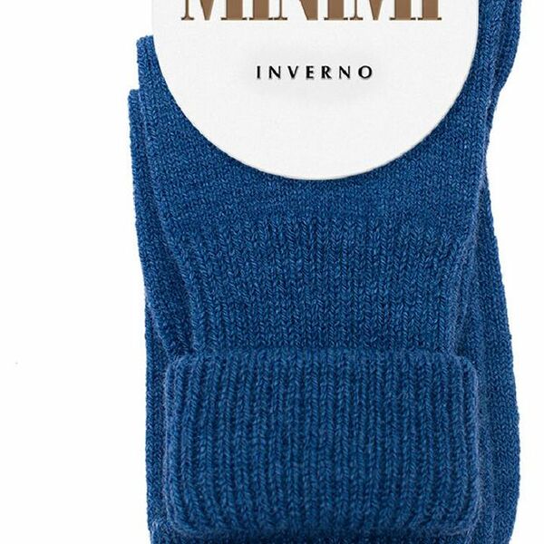 Носки женские Inverno (Инверно) 3301 универсальный размер, Blu Melange (Блю Меланж) ТМ MiNiMi (МиНиМи)
