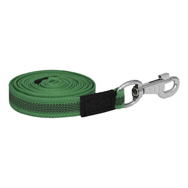 Поводок для собак Tappi Флэч с латексной нитью двухсторонний зеленый 20 мм х 3 м
