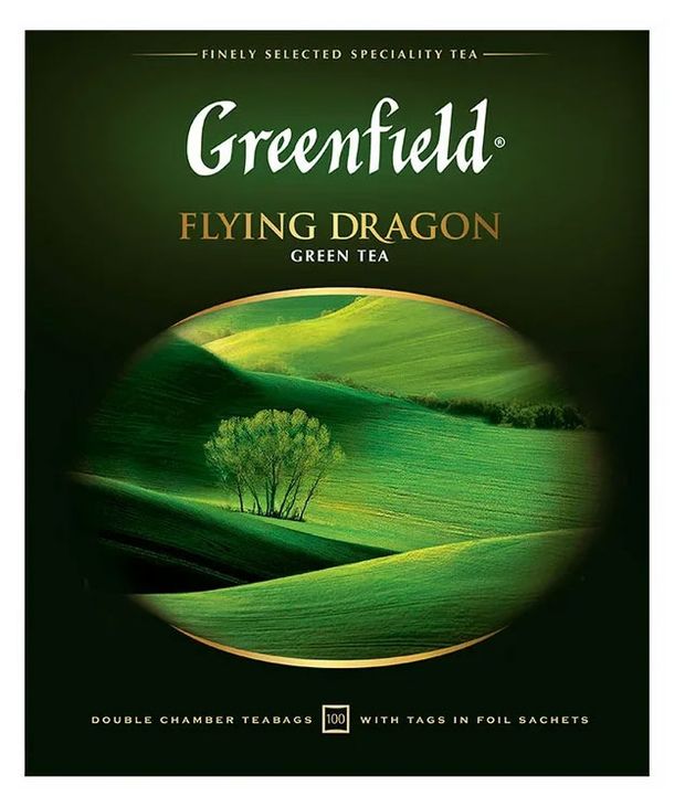 

Чай пакетированный Greenfield Flying Dragon Зеленый 100 шт. x 2 г